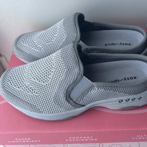Easy Spirit Women’s Takeknit 2 Slip On Gray Size - Picture 4 of 8